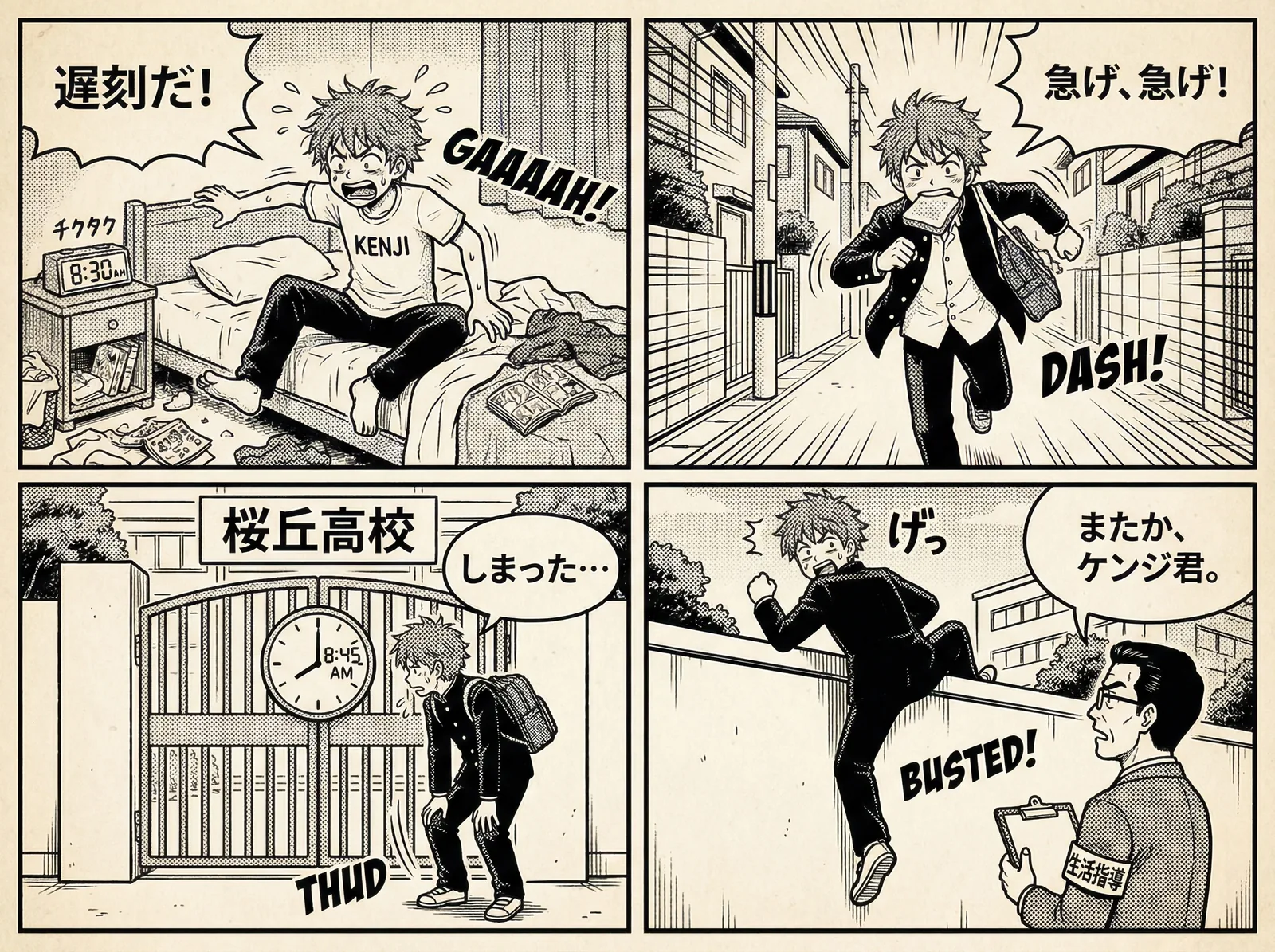 Comic panels made with Nano Banana Pro, a Flow AI generator sample